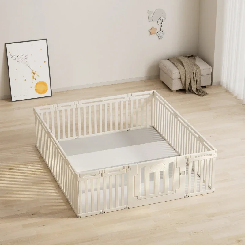 

.Ground Fence, Protective Fence, Baby Amusement Park, Baby Game Indoor Household Crawling Mat Can Be.