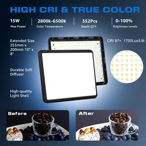 Adjustable LED video light for photography, continuous lighting, adjustable tripod support, portable filling light for photography 10 Main Ring Light Sales with Tripod - №10