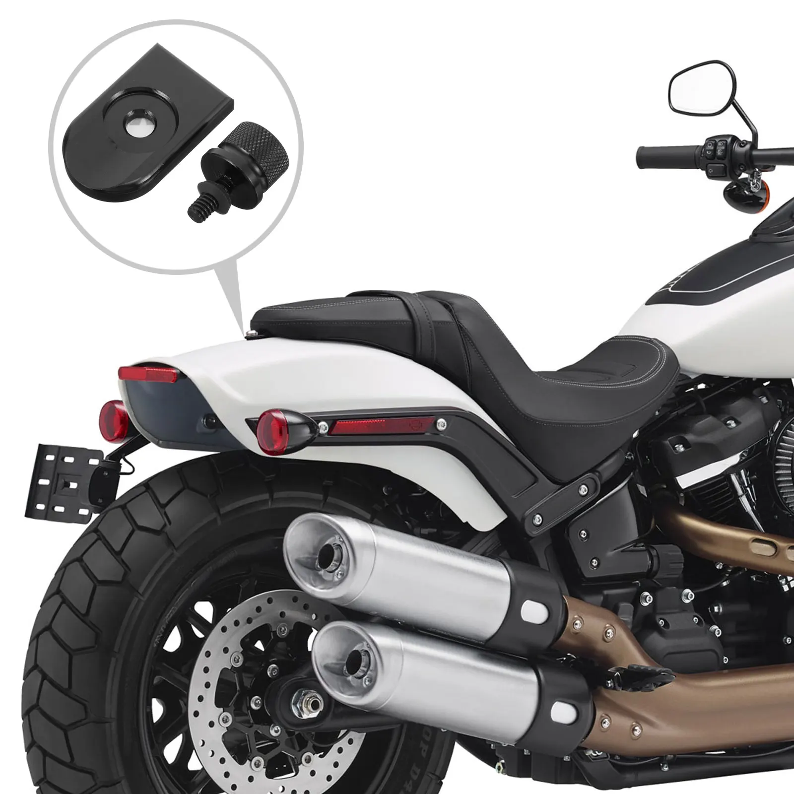 

1pc Motorcycle Screw Nut Kit Aluminum Alloy Quick Mount Bolt For Rear Seat Fixing Durable Seat Bolt Set Motorbike Accessories