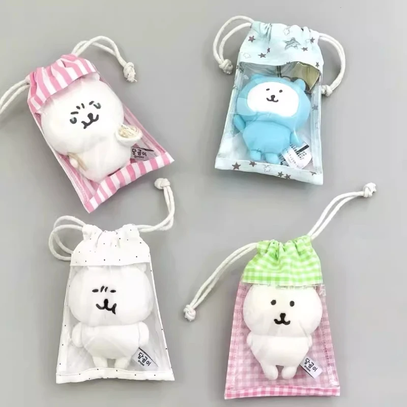 

Новая прозрачная сумка для хранения кукол, подходит для 10-13 Self Bears, хлопковые куклы, карманы на шнурке, мешки для пыли для кукол