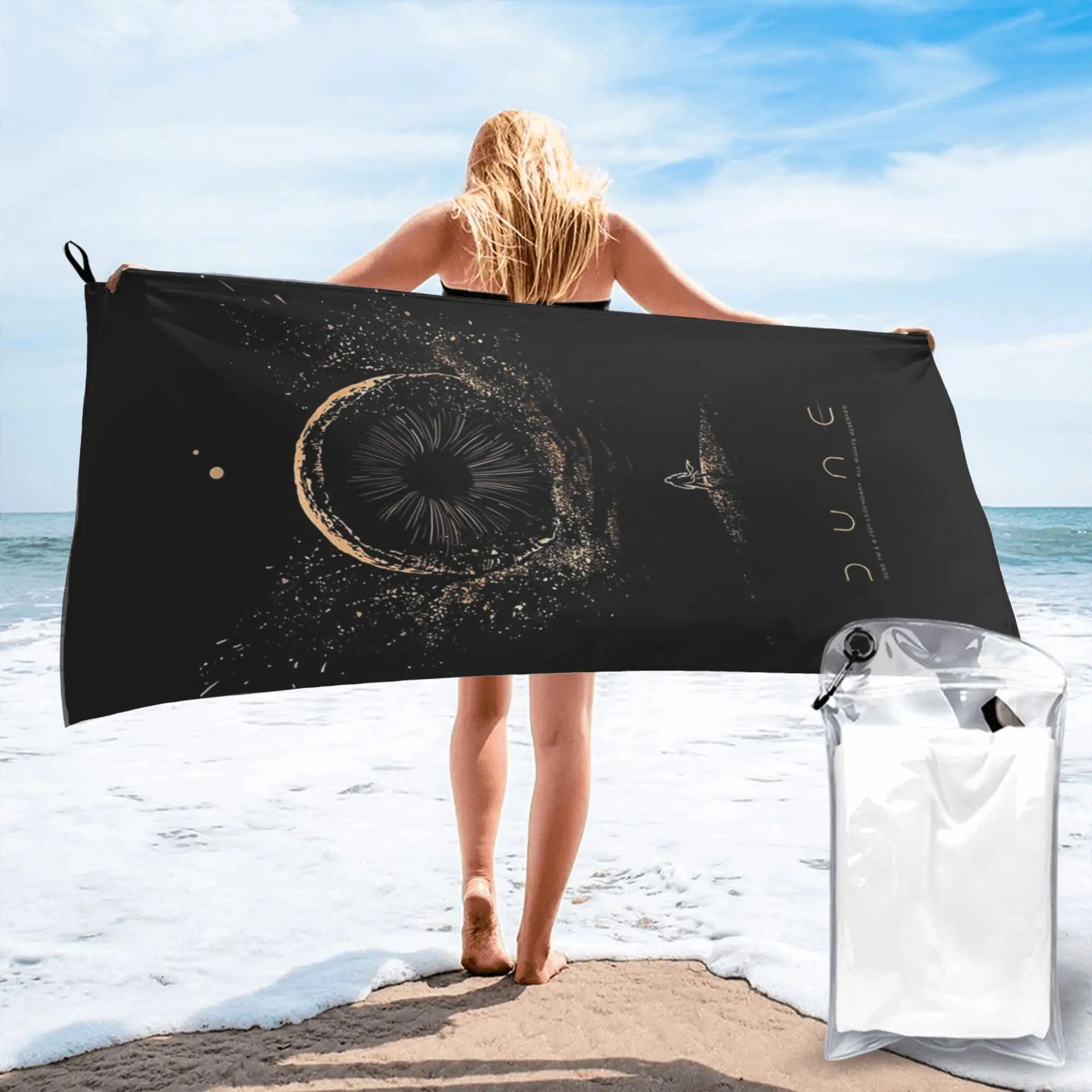 Shai-Hulud The Sandworm Beach Towel Soft Microfiber Quick Dry Absorbent Quick Towels For Bath
