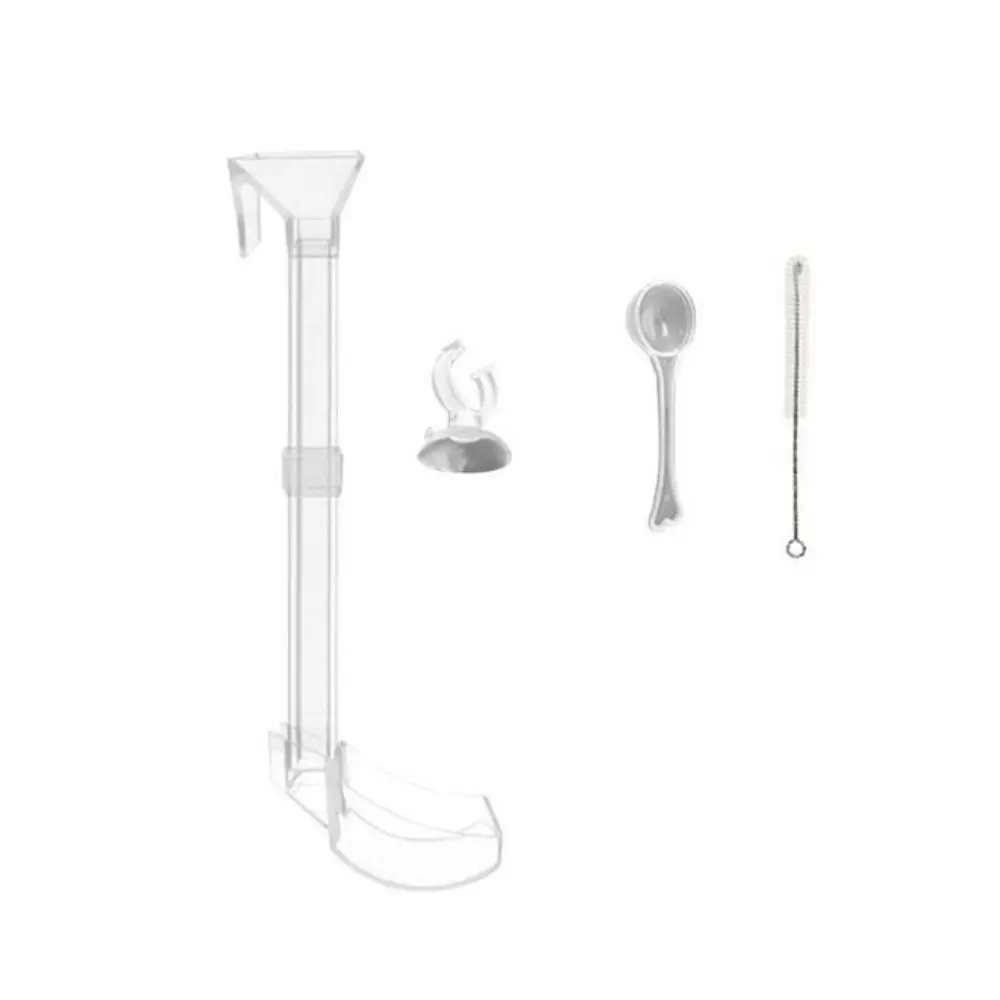 

Plastic Cleaning Brush for Aquarium with Suction Cup Shrimp Feeder Fish Feeding Tube Fish Tank Accessories Shrimp Feeder Tube