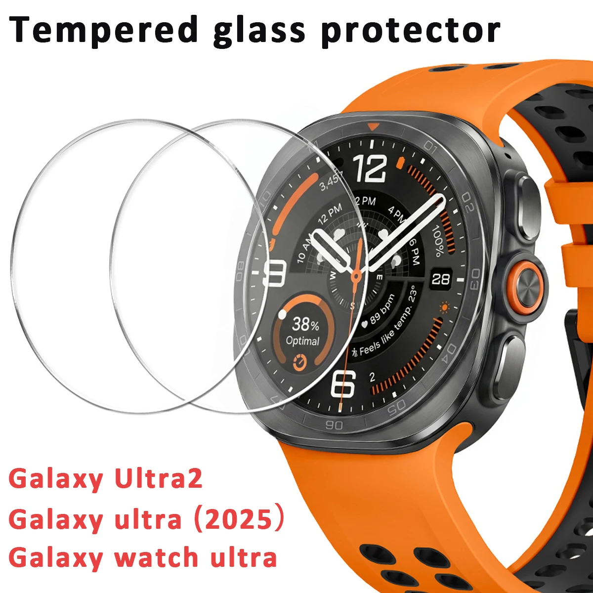 Tempered Glass for Samsung Galaxy Watch Ultra2 47mm Screen Protector Anti-Scratch for Galaxy Watch ultra 2025 7ultra Film correa