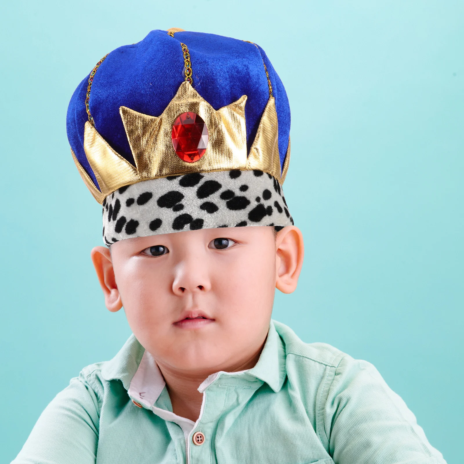 

Emperor Hat King Crown Decorations Birthday Party Hats for Fabric Reusable Accessories
