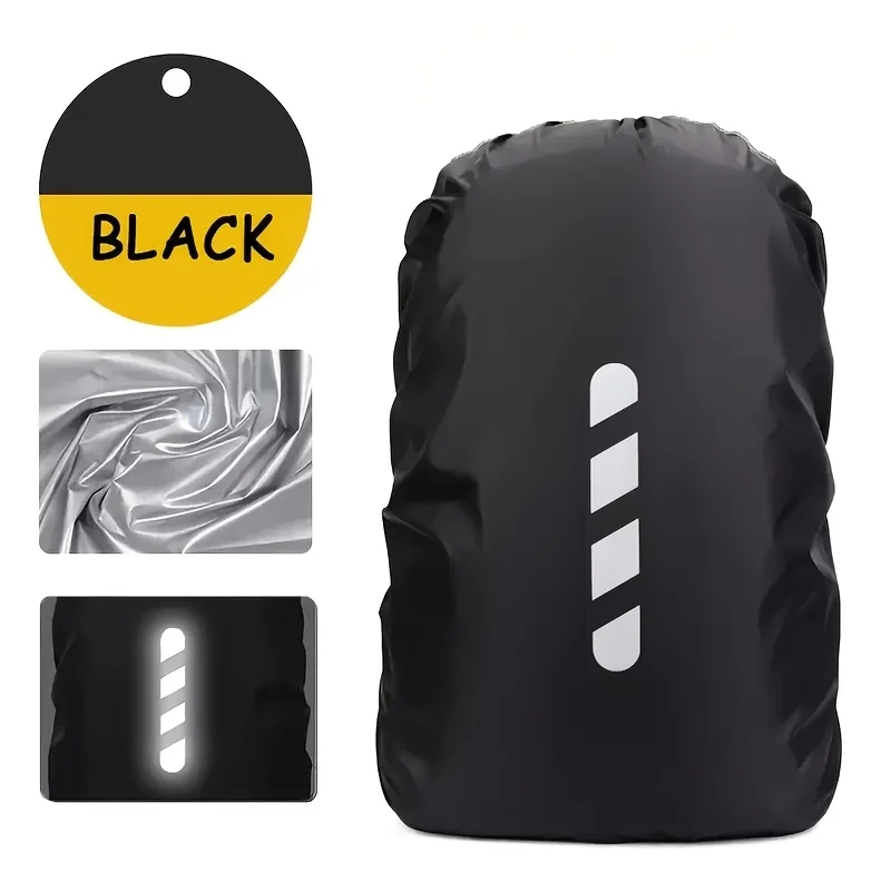 Universal New 35 Liter Backpack Rain Cover, Suitable for Camping, Backpack Travel, Outdoor Hiking Bag Rain Cover, with Reflectiv image 6
