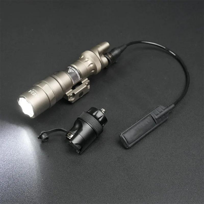 Tactical M300 M600 V2 Flashlight Dual Function Tailcap SF Plug Pressure Switch Hunting Lamp Accessorise