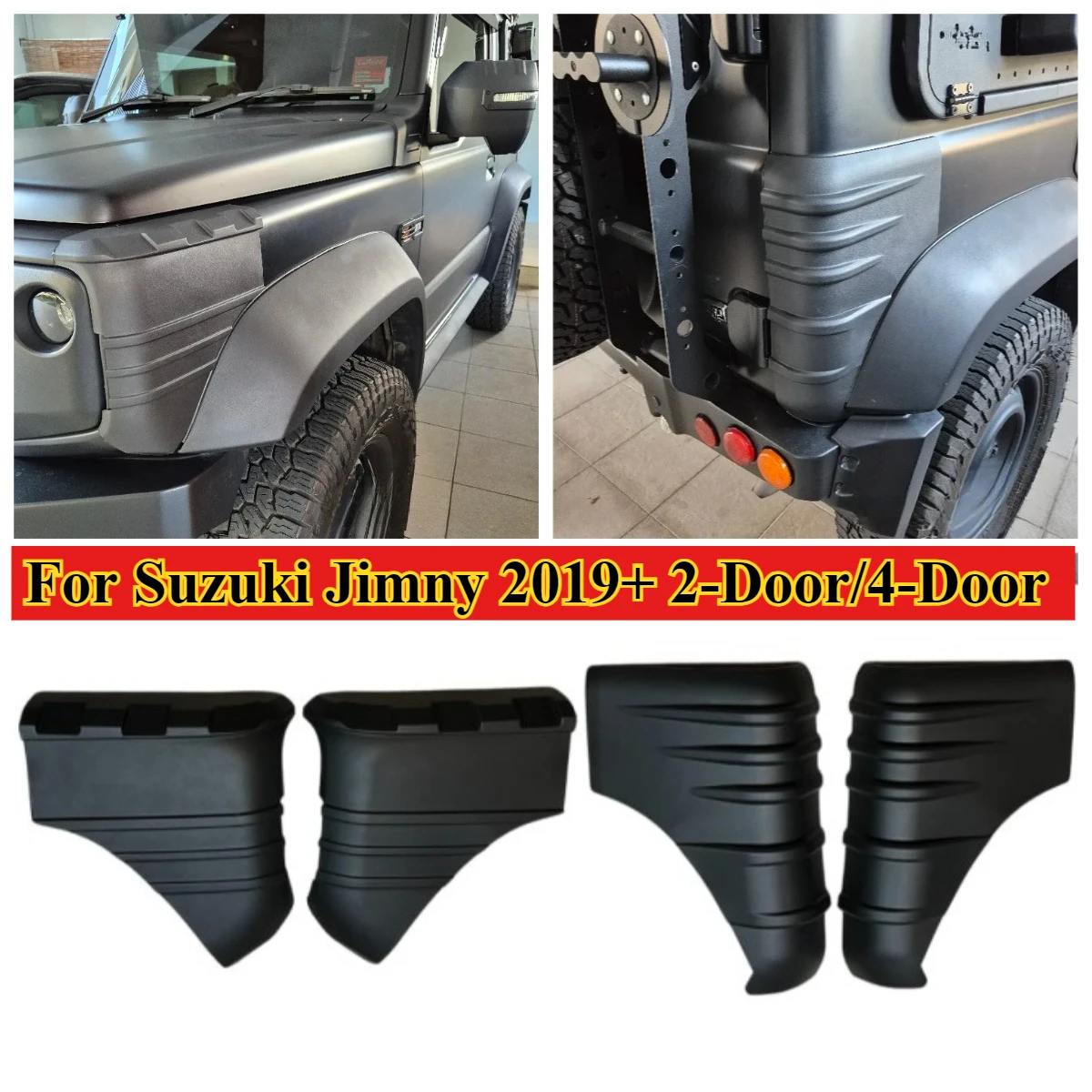

Off Road 4x4 Exterior Accessories ABS Front & Rear Wrap Angle Protection Cover for Suzuki Jimny JB64W JB74W 2019-2025 Auto Parts