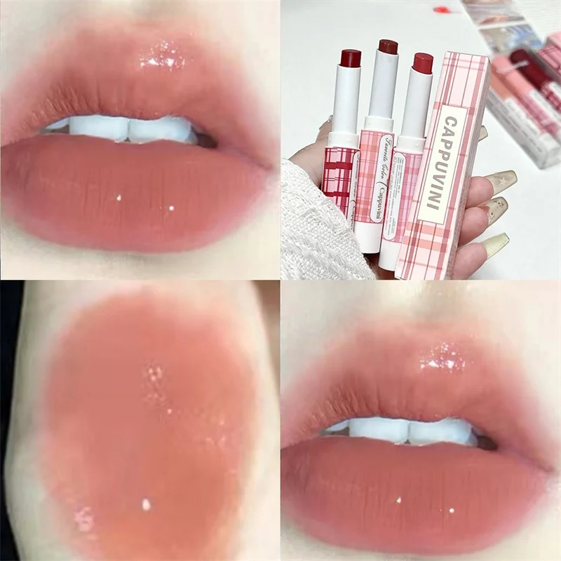 Niedlichen Spiegel Wasser Lippen glasur wasserdicht befeuchten sexy rote Lippen tönung Lippenstift Make-up dauerhafte Antihaft-Tasse Lip gloss Kosmetik