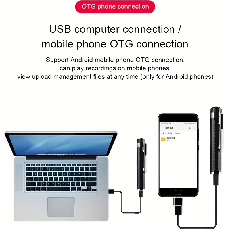 1 مسجل رقمي، مسجل صوت 32 جيجابايت، مسجل تشغيل الصوت، معدات تسجيل الصوت، مشغل MP3 USB محمول، عالي الوضوح #2