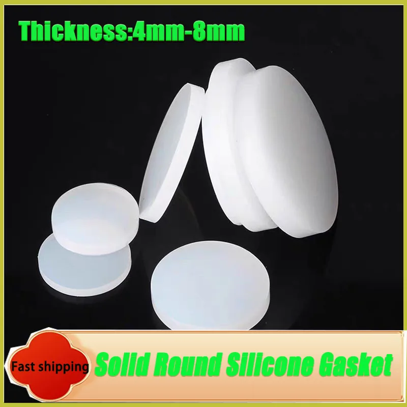 Solid Silicone Rubber Sealing Gasket, Waterproof Seal, for Hardware, Pipe Sealing and Shock Absorption
