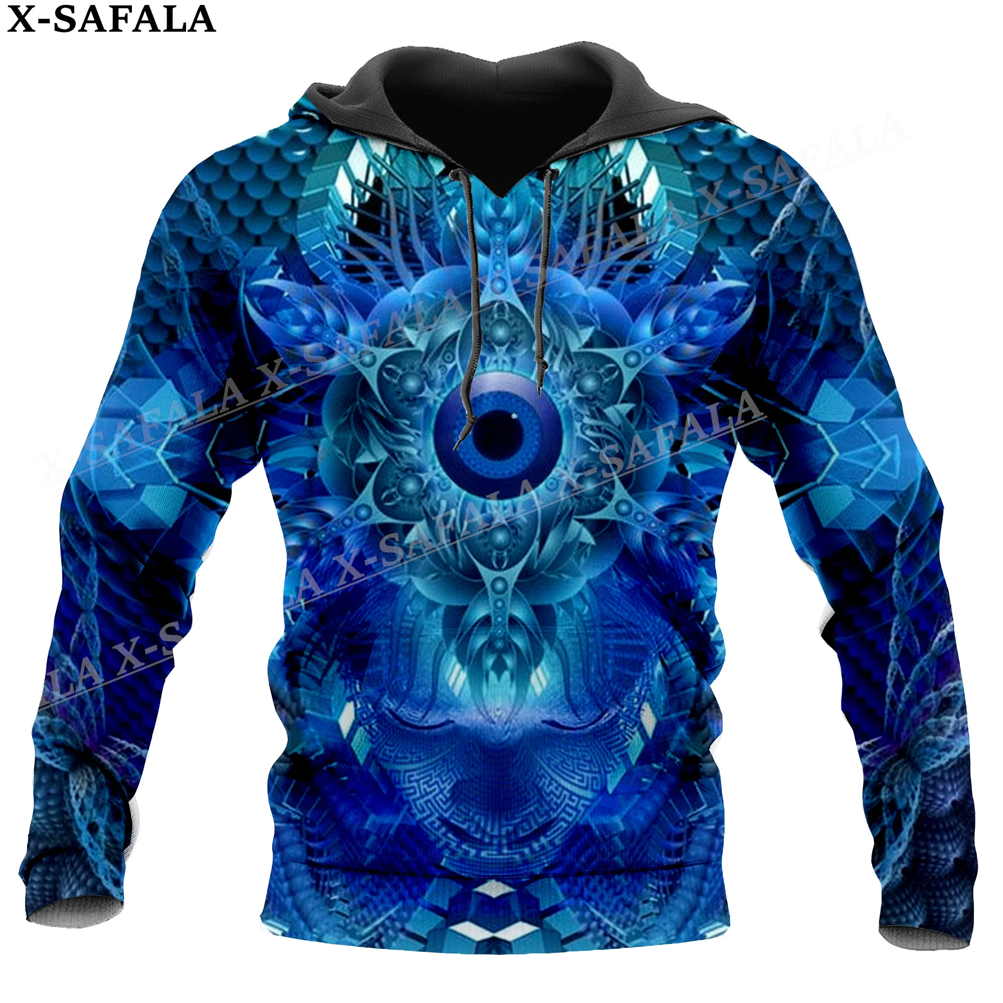 Hippie Psychedelic Eyes Colorful Trippy 3D Print Hoodie Man Women Pullover Sweatshirt Hooded Jersey Coat Tracksuits-2