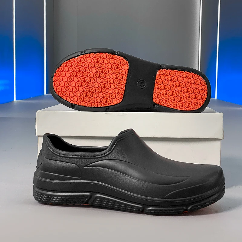2025 الرجال النساء إيفا الشيف أحذية عدم الانزلاق زيت مقاوم للماء واقية أحذية مريحة العمال النعال في الهواء الطلق أحذية الصيد حجم 36-45 #2