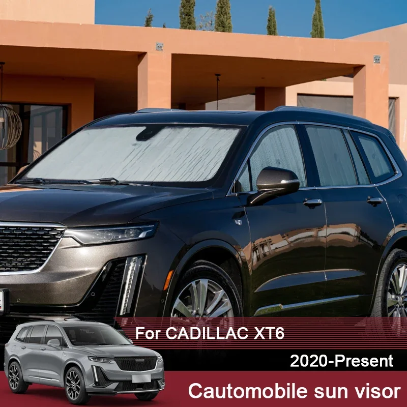 

Автомобильные солнцезащитные козырьки, защита от ультрафиолета, чехол для Cadillac XT6 2020-2025, оконная занавеска, солнцезащитный козырек, внутренние аксессуары для лобового стекла