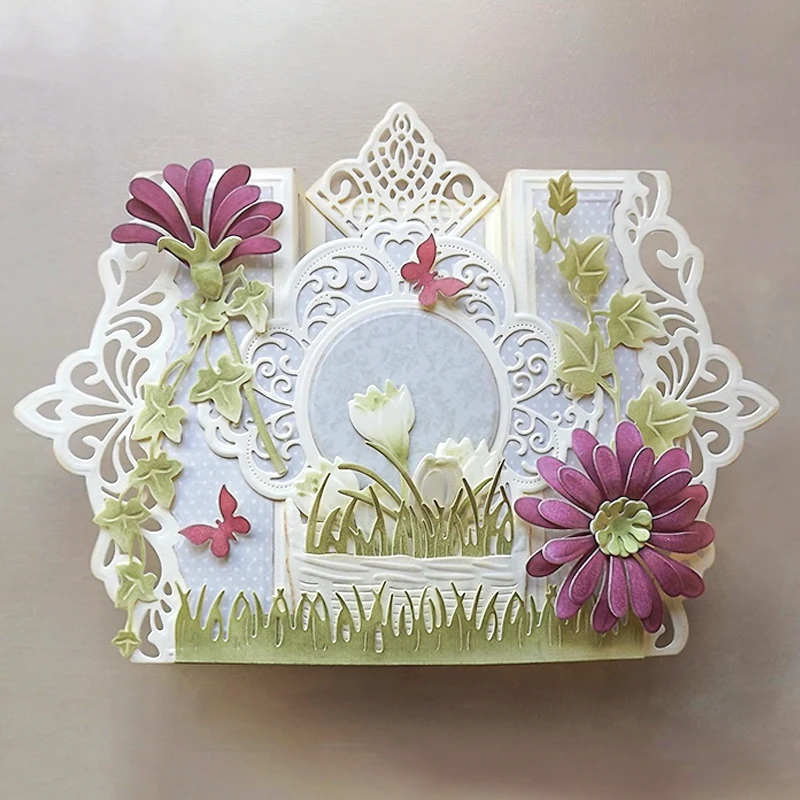 Multi Layered Circle Frame Dies Cut Metal Cutting Dies Stencils for DIY Scrapbooking album Decorative Craft Dies New 2023