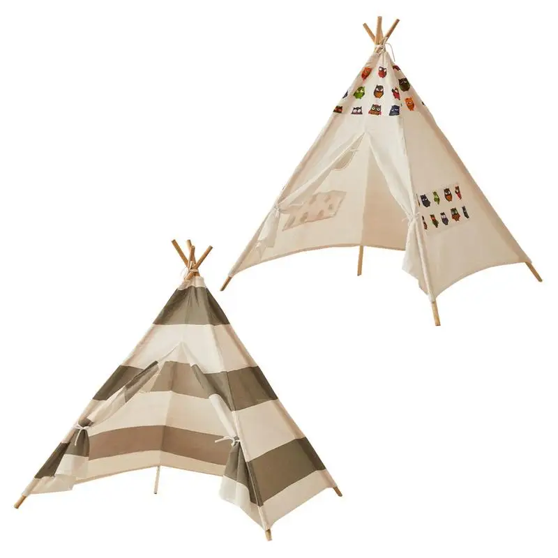 子供用ポータブル折りたたみ式プレイテント,tipi,屋内および屋外用,落書き付き,テント