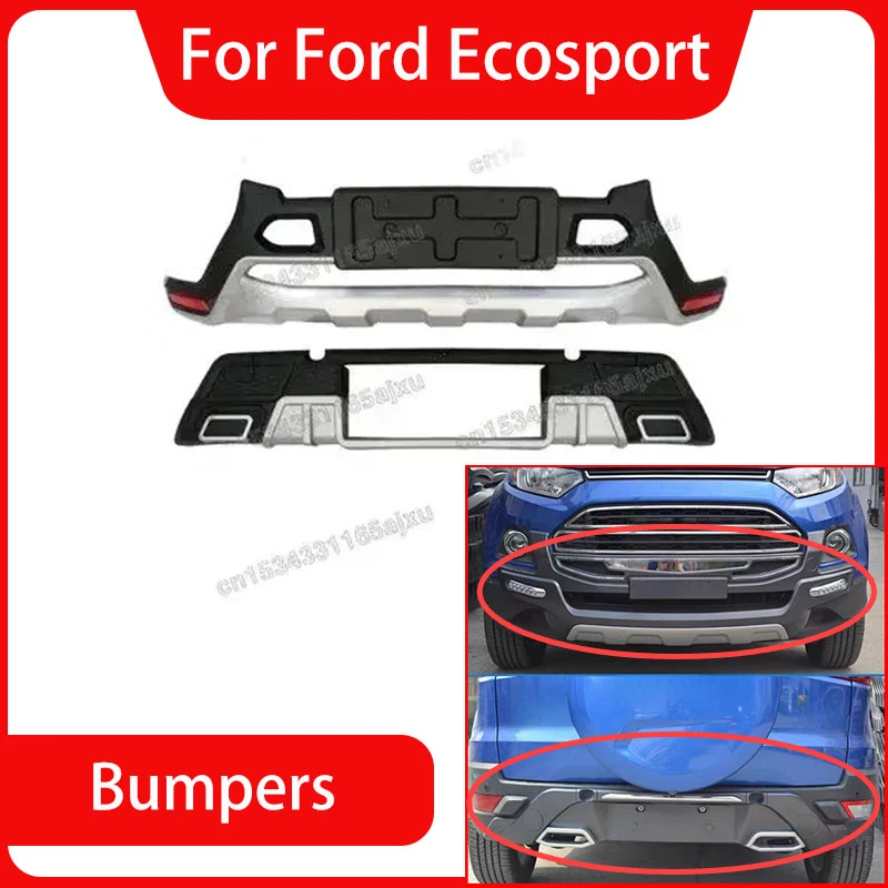 

High-quality ABS Engineering Plastics Front and rear bumpers Scratch protection Car styling For Ford Ecosport 2013-2018