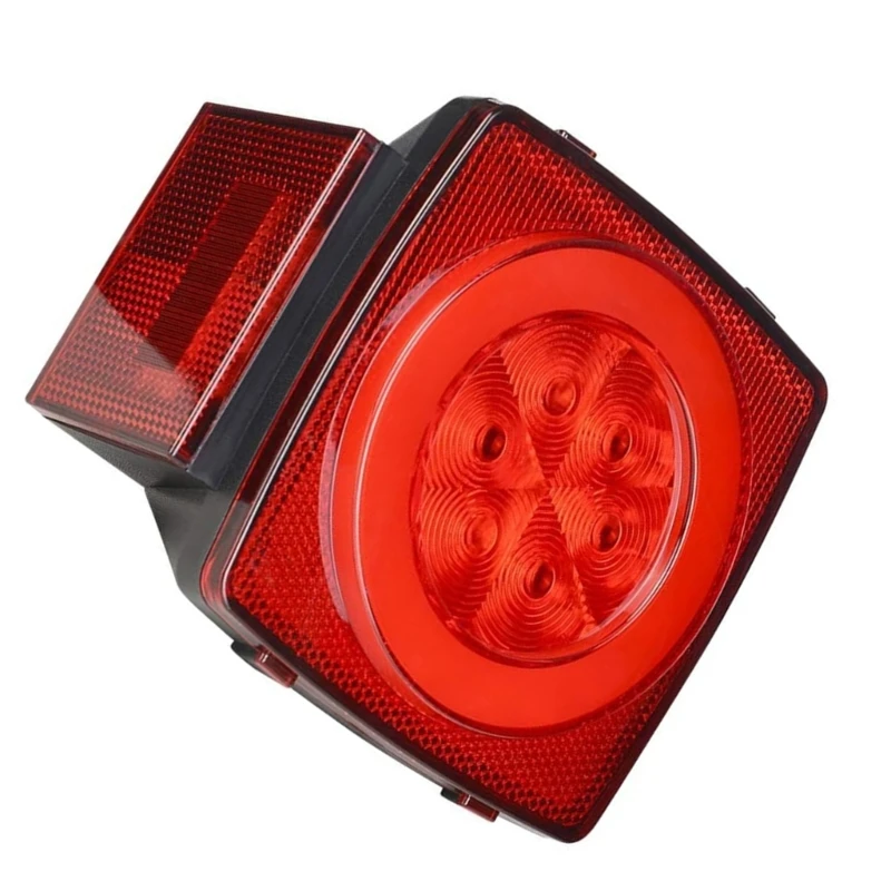 LED Trailer Rear Taillight Warning Brake Lamp Truck Tail Light Universally J60F