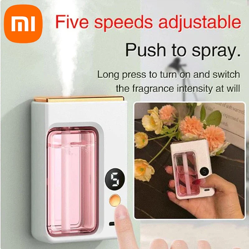 Xiaomi carro máquina de aromaterapia com display umidificador óleo essencial portátil automático aromaterapia spray desodorizar purificar ar