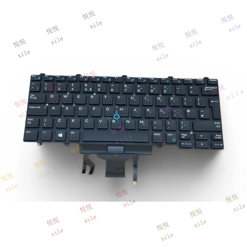 L+ NEW Genuine for  Dell Latitude E5450 | E5470 UK QWERTY Backlit KB - 0K9V28