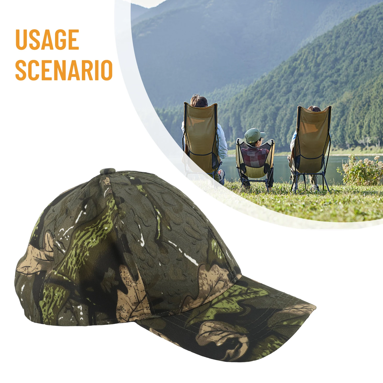 Mens Camouflage Military Adjustable Hat Camo Hunting Fishing Army Baseball Cap UV Protection Sun Hats Quick Drying