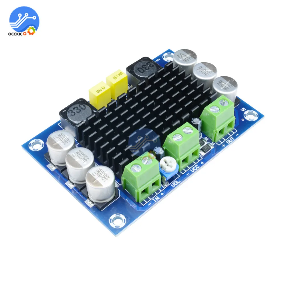 TPA3116D2 Mono Amplifier Board 80W 100W DC 12V-26V High Power Audio Digital AMP Module Sound Speaker Board Volume Control