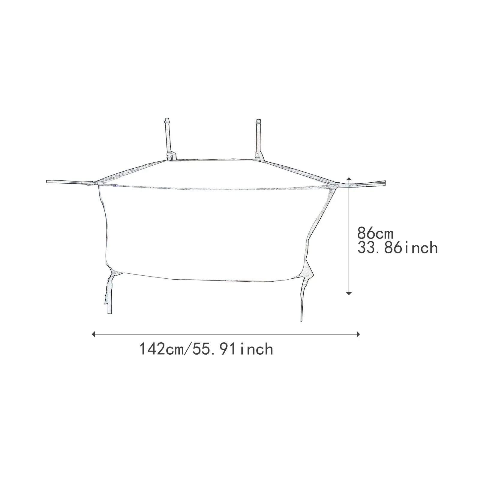 Pool Storage Bag Poolside Pouch Holder Foldable Large Capacity Heavy Duty Toy