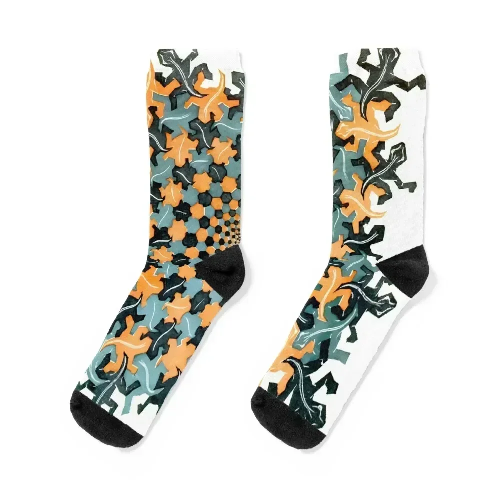 

M.C. Escher - Development III Socks japanese fashion valentine gift ideas hiphop Crossfit Socks Male Women's