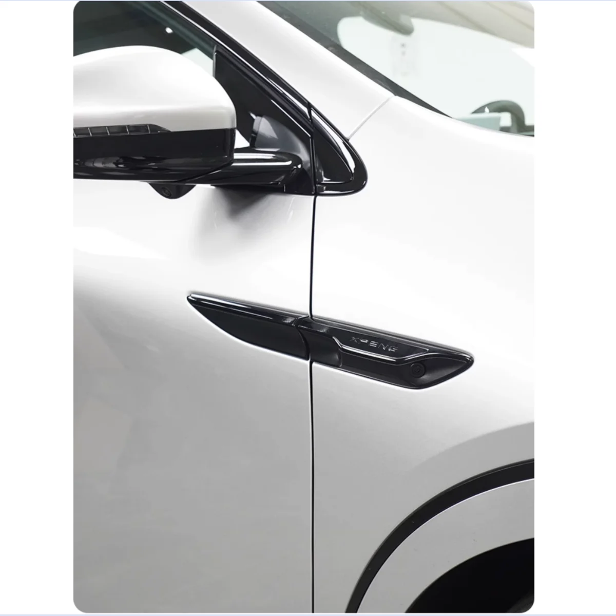 For XPeng G6 2023-2025 Car Leaf Panel Decoration Car Side Profile Fender Protective Cover Blackened Decorative Sticker