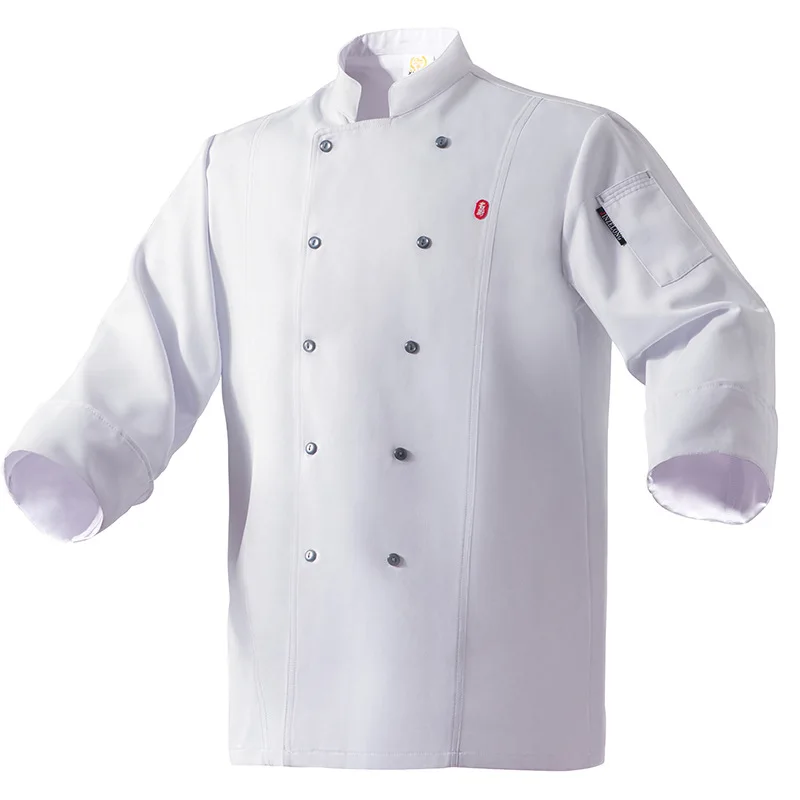 Chef Overalls Mannen Zwart Herfst En Winter Hotel Keuken Kleding Logo Hotel Westerse Restaurant Chef Uniform Lange Mouw