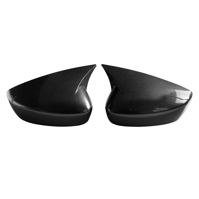 Bullhorn Type ABS Carbon Fiber Style Rear View Side Mirror Cover Rearview Caps for 20 Mazda Enclave