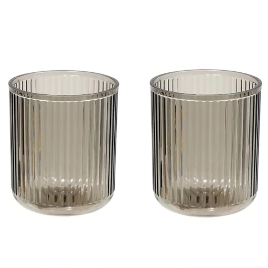 Bathroom Tumbler 2 Pieces Unbreakable Toothbrush Cup Dishwasher Safe Drinking Cup