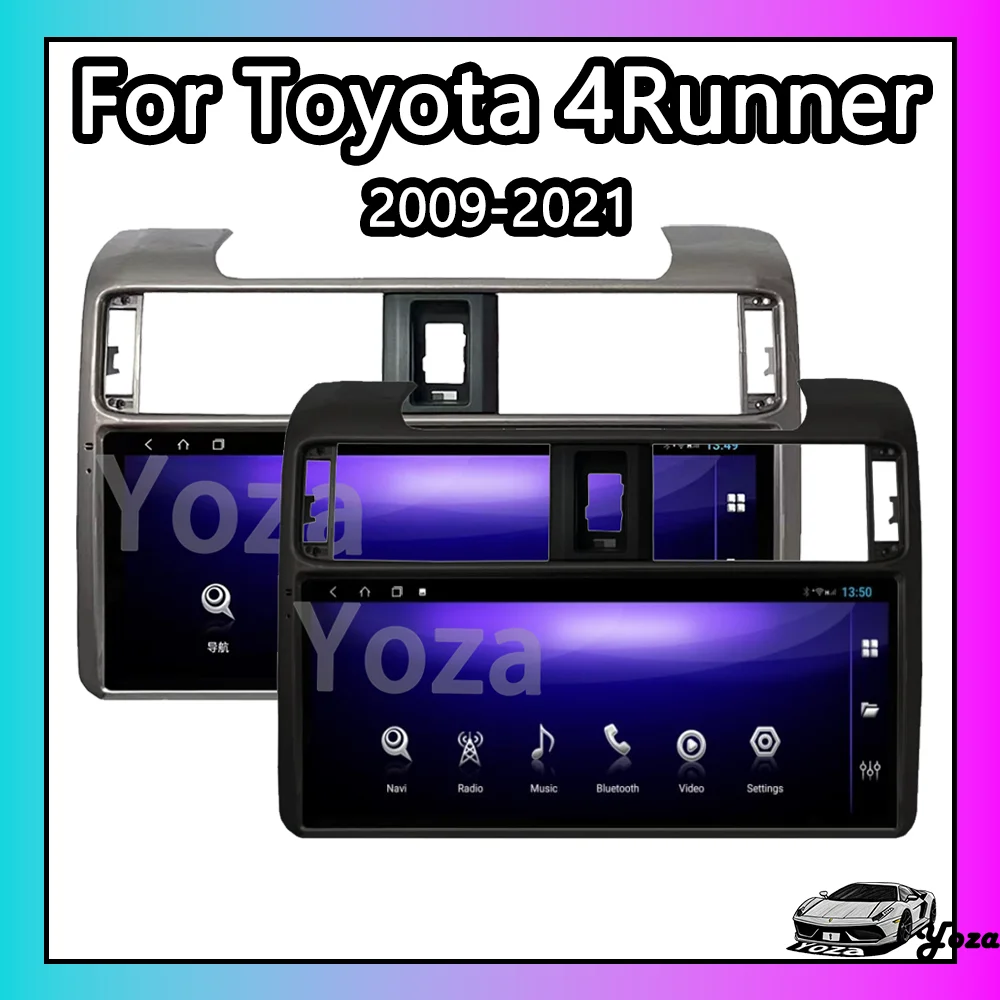 Yoza Carplay Car Radio For Toyota 4Runner 2009-2021 Android12 Touch Screen Multimedia Player GPS Navigation Stereo 4G 5G WIFI