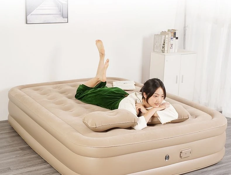 

inflatable bed Automatic floor bunk Outdoor camping Double folding heightened household portable single air cushion bed