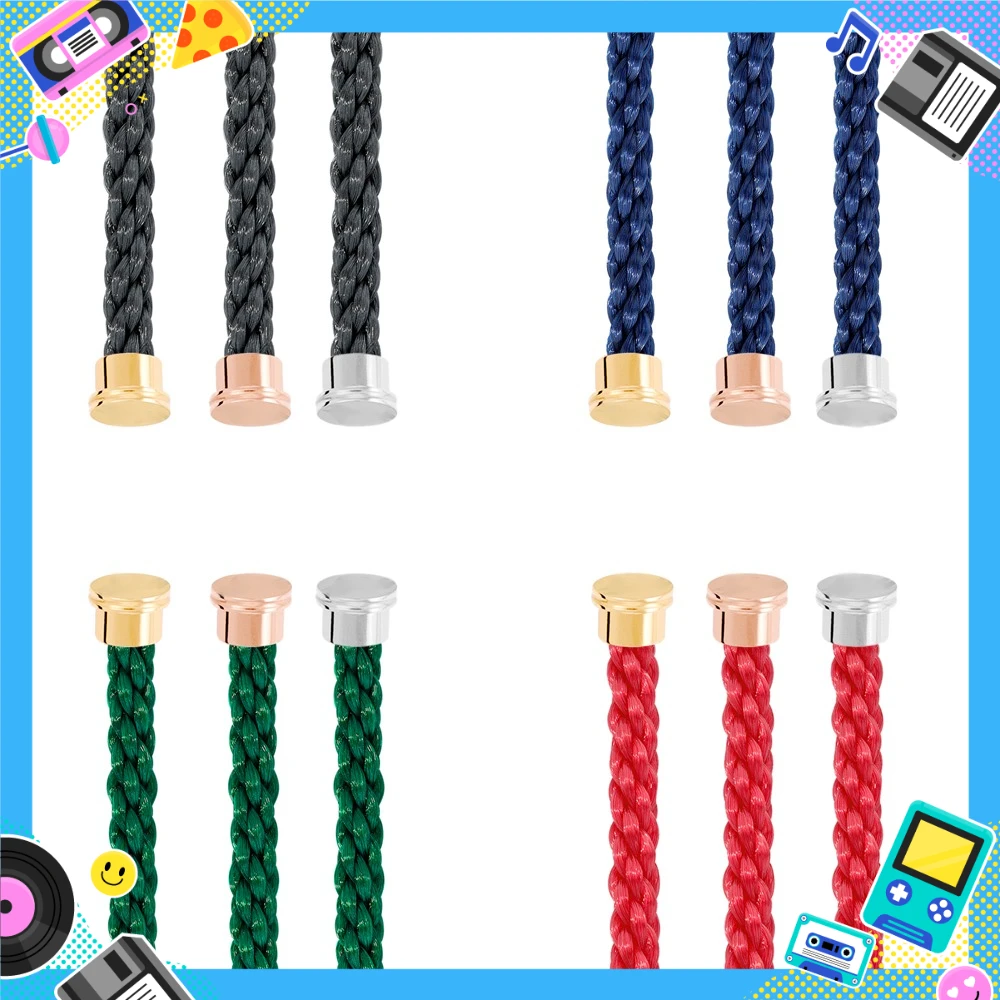 

Gryan New 925 Silver Stainless steel Nylon Rope Suitable Extra-large Bracelet Female Wear Party Gifts Couple Luxurious Jewelry