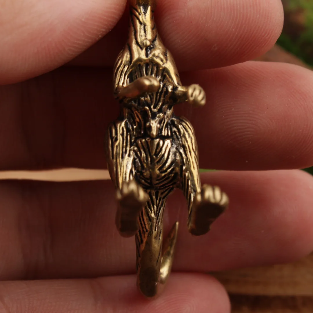 تمثال الكنغر الشكل ديكور المنزل النحاس الحرف اليدوية زخرفة الثقافية والإبداعية ديكور المنزل