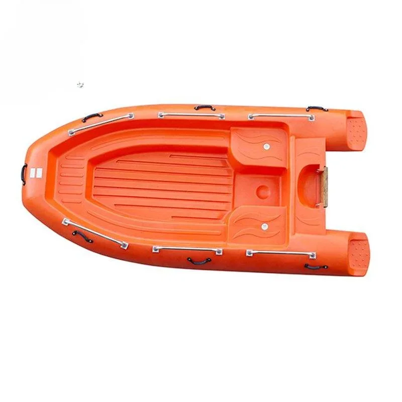 z rescue boat Hard Small flat bottom plastic boats for fishing