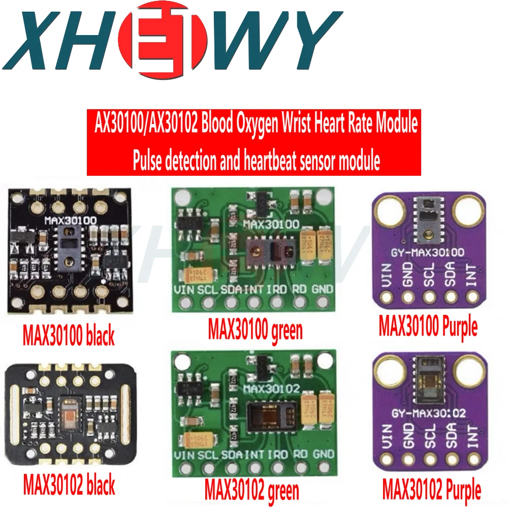 Max30100 Module Max30102 Module Bloed Zuurstof Pols Hartslag Hartslag Detectie Hartslag Sensor Module