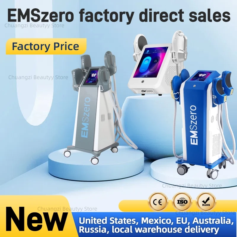 

EMSzero Body Sculpting Electromagnetic Machine Shaping 6500W 200hz EMS Radio Frequency RF Muscle Stimulator Device