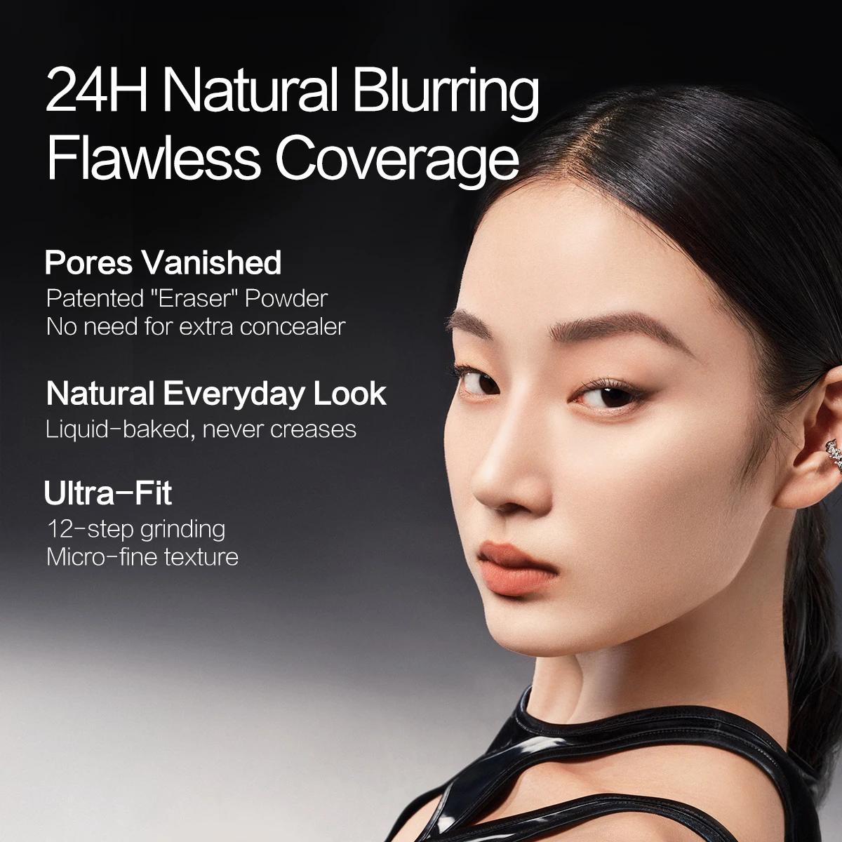 CARSLAN Black Magnet Soft Focus Liquid Foundation Matte Blurring Pores Flawless Finish Oil Control 24H Longlasting Face Makeup