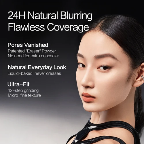 Imagen 2 del producto CARSLAN-base líquida de enfoque suave con imán negro, poros desvanecidos mate, acabado impecable, Control de aceite, Maquillaje facial duradero 24H