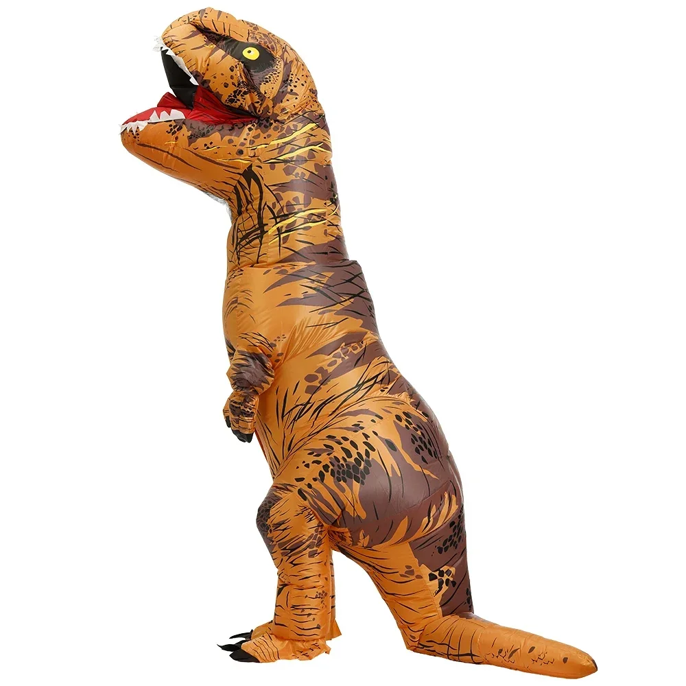 Costume gonfiabile da dinosauro mascotte fantasia anime costumi cosplay per feste di Halloween per bambini adulti interessante vestito da cartone animato Dino