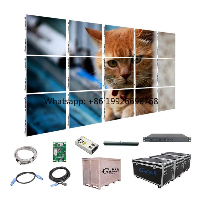 500x1000mm P3.91 LED Display Outdoor IP65 Waterproof Die-cast Aluminum Rental Screen for Advertising Events