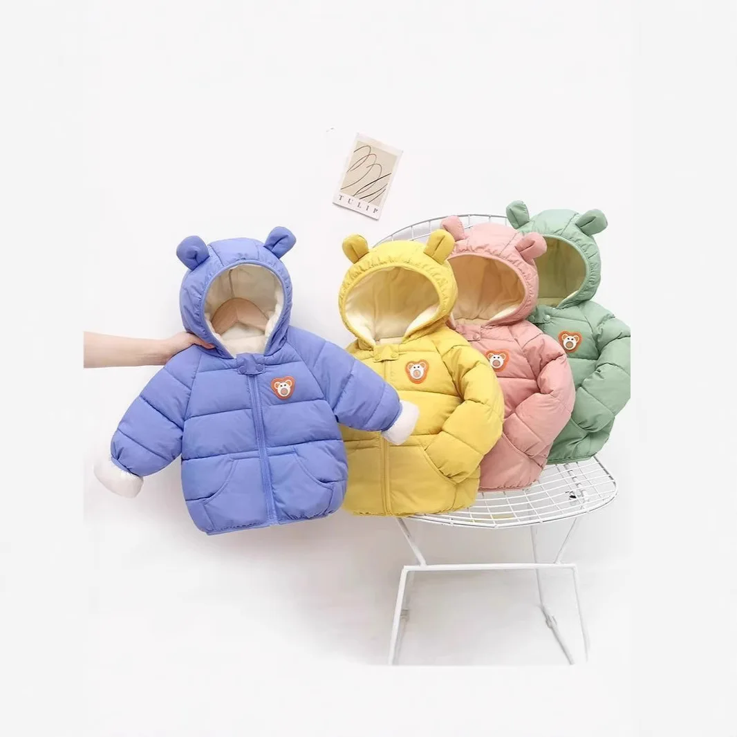 

18M-5T winter children kids boys girls thick velvet snow wear warm coat
