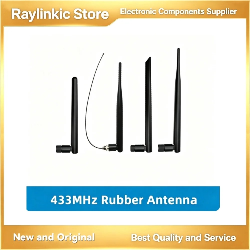 5PCS TX433-JW-5 TX433-JKD-20P TX433-JZ-5 433MHz Rubber Antennas EBYTE SMA-J Interface High-Quality Omnidirectional Antenna
