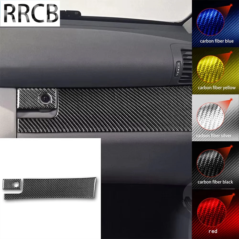 

For Mercedes C Class W203 2005 2006 2007 Glove Box Dashboard Cover Tuning Soft Carbon Fiber Stickers Car Interior Accessories