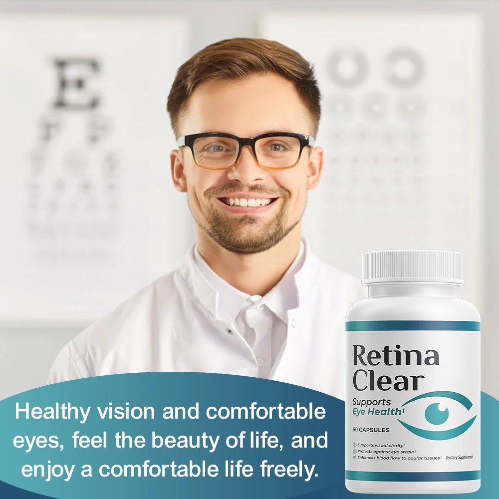 مكمل دعم الرؤية - تركيبة صحة العين مع اللوتين، زياكسانثين، كيرسيتين، الفيتامينات، زن، يدعم الوضوح البصري والتركيز