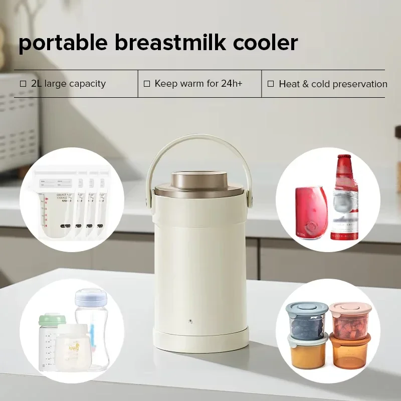 Portable Breast Milk Cooler Efficient Breast Milk Chiller for Long Lasting Freshness and Easy Storage