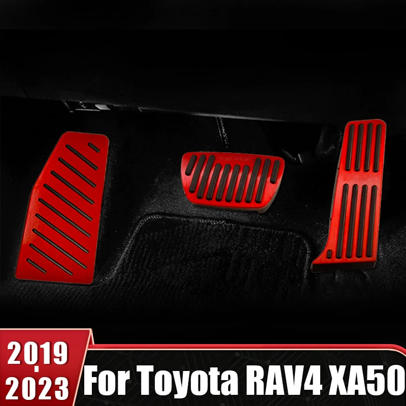 

Car Pedals Cover For Toyota RAV4 RAV 4 XA50 MK5 2019 2020 2021 2022 2023 Fuel Brake Footrest Pads Plate protection Accessories