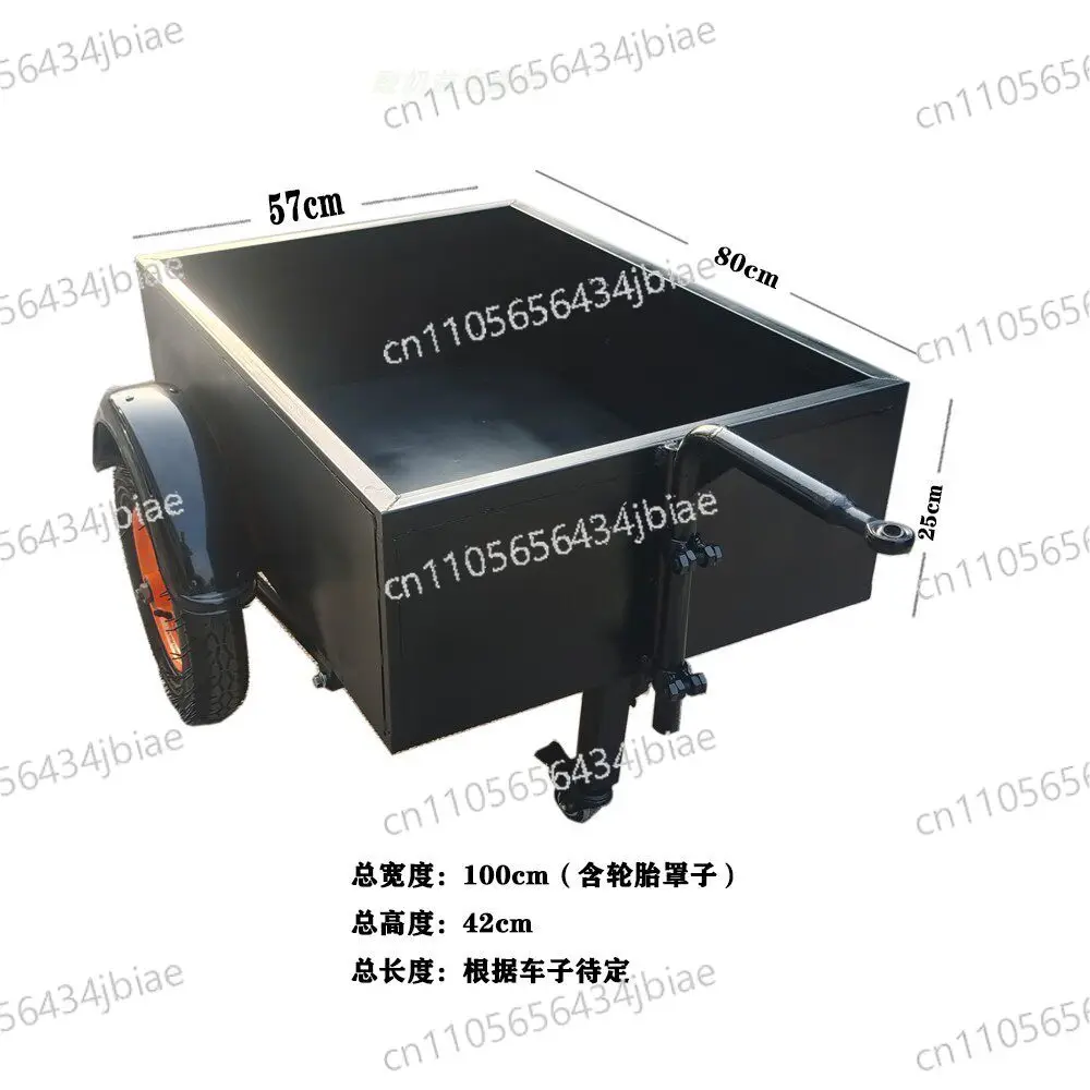 

Electric vehicle, bicycle, small trailer traction, grocery shopping supermarket, rear trailer, small trailer