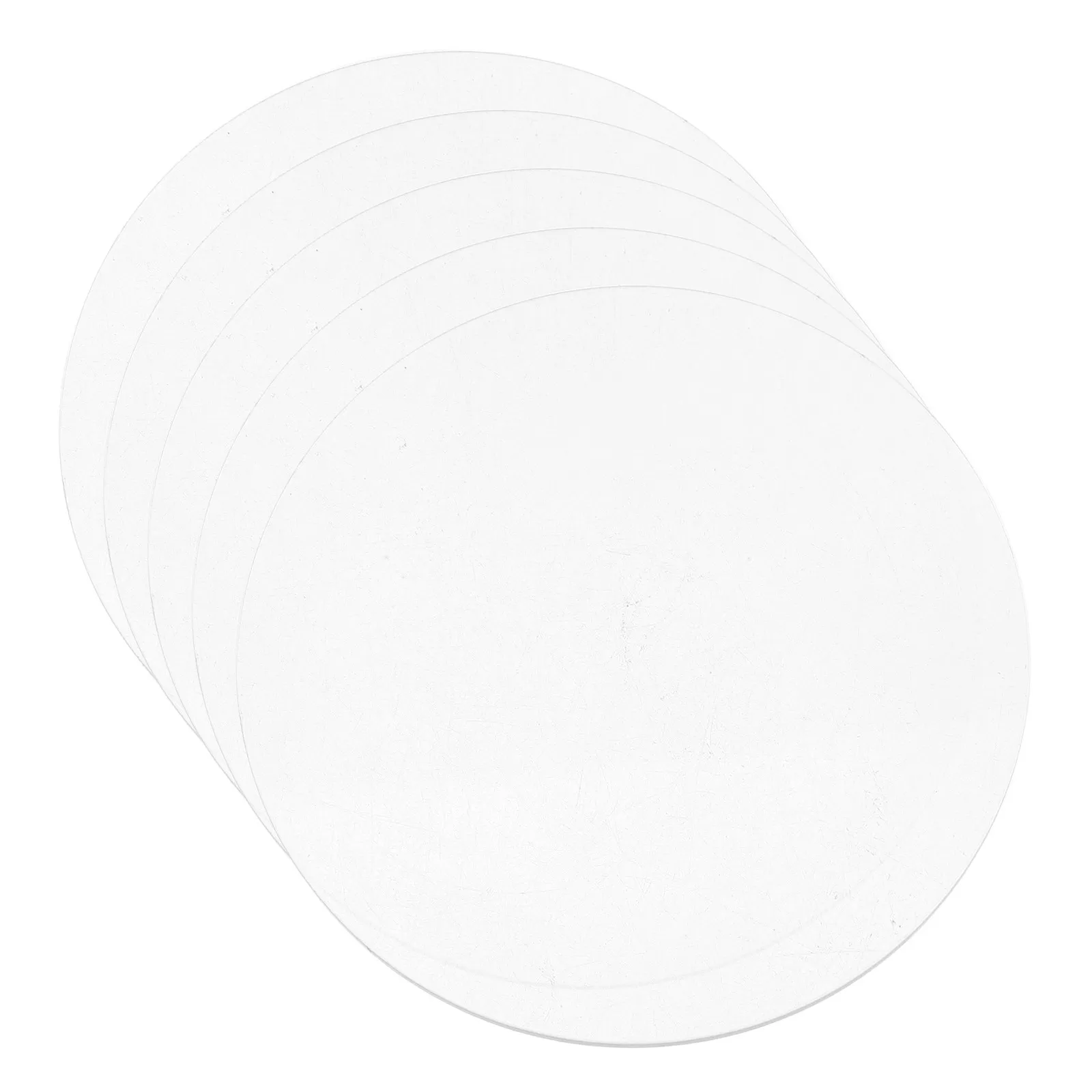 5Pcs Clear Round Acrylic Disc Transparent Acrylic Sheet Smooth Edges DIY Photo Frame Craft Art Protective Board